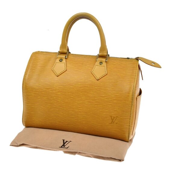 LOUIS VUITTON LV Speedy 25 Travel Hand Bag Epi Leather Yellow M43019 76FB549 - Picture 1 of 15